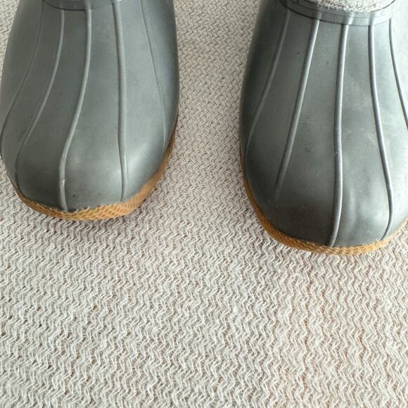 Sperry Grey Wool Quilted Saltwater Duck Boots Size 8.5 Snow Boots Outdoor - Picture 7 of 12